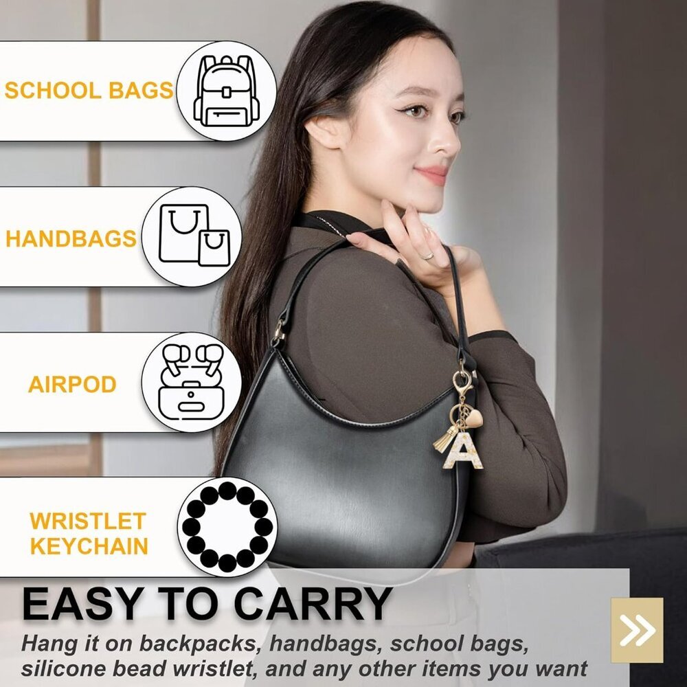 Initial Letter Keychain, Butterfly Keychain Cute … - image 5